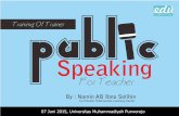 Materi training public speaking for teacher