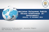 Dialog Nasional TIK BPPT 12/11/'14 - Presentasi Kemenpan RB