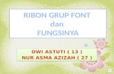 Ribont Font Microsoft Word dan fungsinya