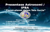 Power Point Astronomi " Planet-Planet dalam Tata Surya"