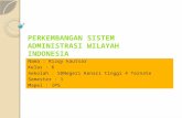 Perkembangan sistem admistrasi wilayah Indonesia