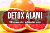 Daftar makanan untuk detox alami