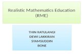 Realistic mathematics education (rme)
