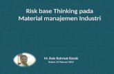 Risk Base Thinking Material Manajemen Industri