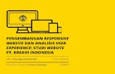 Pengembangan Responsive Website dan Analisis User Experience : Studi Website PT. Kreavi Indonesia