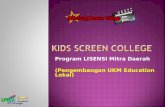Kids screen college@licenseprog2015