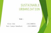 Sustainable urbanization