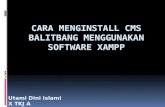 Cara menginstall CMS Balitbang menggunakan Software Xampp