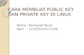 Cara membuat public key dan private key di