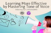 Learning More Effective by Mastering Tone of Voice