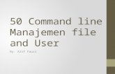50 command line manajemen file dan user
