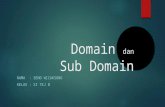 Domain dan sub domain