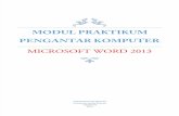 1. Modul Praktikum PKomp WORD 2013 v.2.0