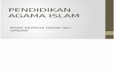 Pendidikan Agama Islam Qada Qadar