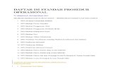 Daftar Isi Standar Prosedur Operasional