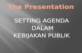 Setting Agenda dalam Kebijakan Publik