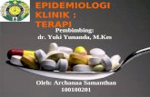 epidemiologi klinik: terapi