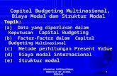 Capital Budgeting Untuk Mne