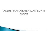 Bukti Audit Dan Asersi Manajemen