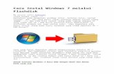 Cara Instal Windows 7 Melalui Flashdisk