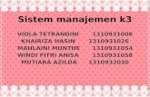 Sistem Manajemen k3