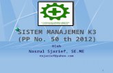 Sistem Manajemen k3 - Pp50th2012