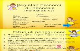 Kegiatan Ekonomi Di Indonesia