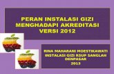 Peran Instalasi Gizi Menghadapi Akreditasi Versi 2012 - RINA MAHARANI MOESTIKAWATI