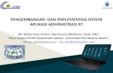 Pengembangan Dan Implementasi Sistem Aplikasi Administrasi Rt
