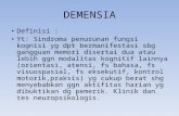 DEMENSIA ALZHEIMER (Penyakit Degeneratif)