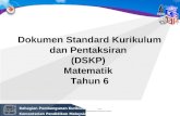 DSKP Matematik Tahun 6 (Pengetahuan)