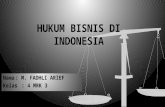 Hukum Bisnis Di Indonesia