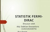 Statistik Fermi Dirac