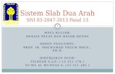 SNI 03-2847-2013 Pasal 13 Sistem Slab Dua Arah