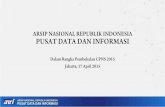 Struktur Organisasi Pusat Data dan Informasi, Arsip Nasional Republik Indonesia (ANRI) 2015