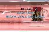 4 Analisis Biaya – Volume - Laba