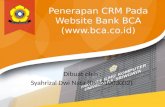 Penerapan CRM Pada Website Bank BCA