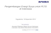 Pengembangan Energi Surya Untuk PLTS Di Indonesia - APAMSI Nurrachman b