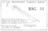 Gunmetal 50 Cal Browning Target Rifle