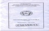 Tes Akademik SMA Taruna Nusantara Matematika 2007-2008