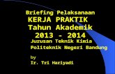 Briefing Kerja Praktek 2013-2014