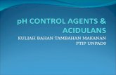 Ph Control Agents & Acidulans