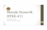 1 Metode Numerik HTKK-411