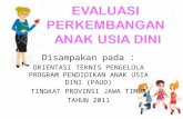 Evaluasi Perkembangan Anak 2011