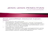 JENIS-JENIS PENELITIAN