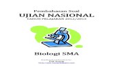Pembahasan Soal UN Biologi SMA 2013
