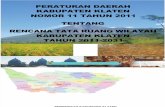 Perda Kabupaten Klaten No. 11 Tahun 2011 Tentang RTRW Kabupaten Klaten 2011 - 2031