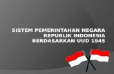 Sistem Pemerintahan Negara Republik Indonesia Berdasarkan Uud 1945 Ojis