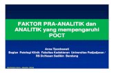 FAKTOR PRA-ANALITIK Dan ANALITIK Yang Mempengaruhi POCT-Anna Tjandrawati [Compatibility Mode]