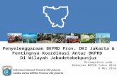 Penyelenggaraan BKPRD Provinsi DKI Jakarta dan Pentingnya Koordinasi AntarBKPRD di Wilayah Jabodetabekpunjur